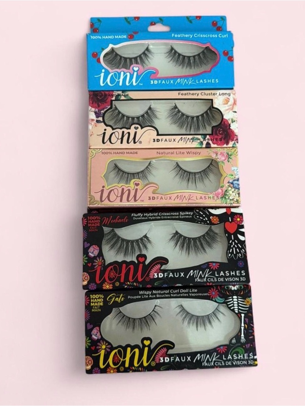 ioni 3D Faux Mink Lashes Set – Black